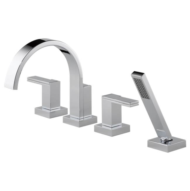 Brizo Siderna® Roman Tub Faucet with Hand Shower - Less Handles
