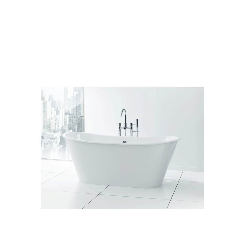 Cheviot Products Iris Tub, Brushed Stainless Steel Skirt