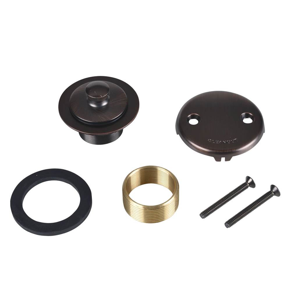 Dearborn Brass W And O Conversion Kit Uni-Lift Rubbed Bronze 2-Hole Face Pl