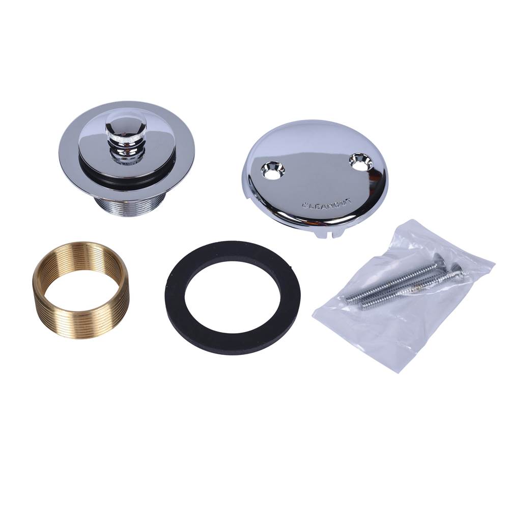 Dearborn Brass W And O Conversion Kit Uni-Lift Chrome 2 Hole Face Plate