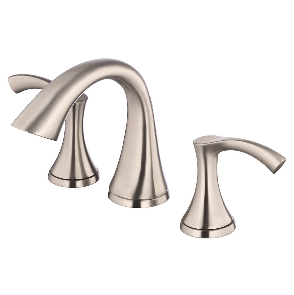 Gerber Plumbing Antioch 2H Widespread Lavatory Faucet w/ Metal Touch Down Drain 1.2gpm Brushed Nickel