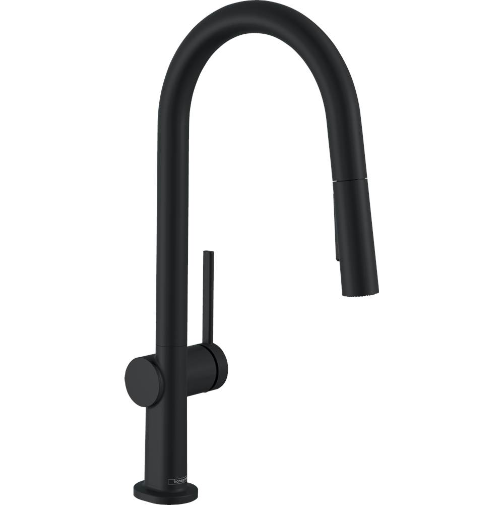 Hansgrohe Talis N HighArc Kitchen Faucet, A-Style 2-Spray Pull-Down with sBox, 1.75 GPM in Matte Black