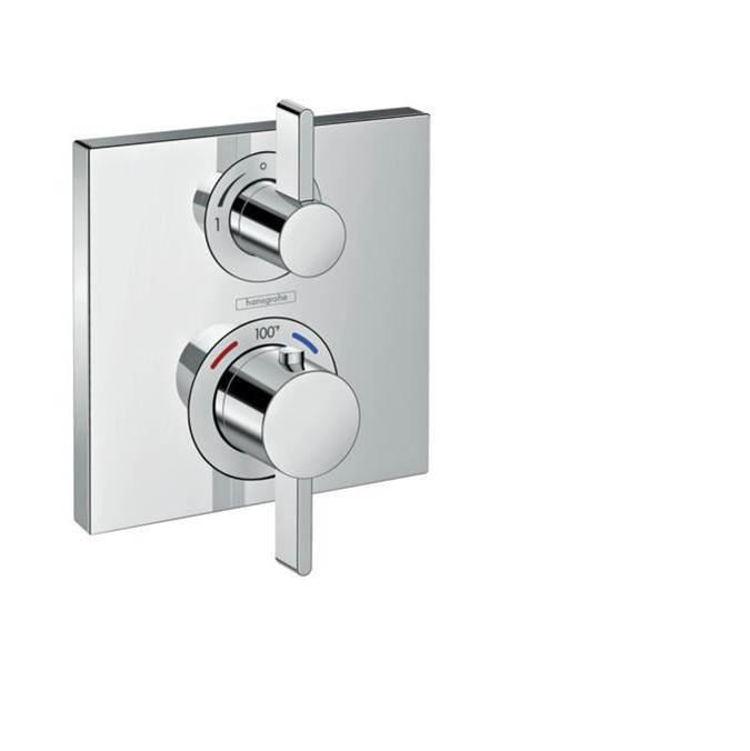 Hansgrohe Ecostat Square Thermostatic Trim with Volume Control and Diverter in Chrome