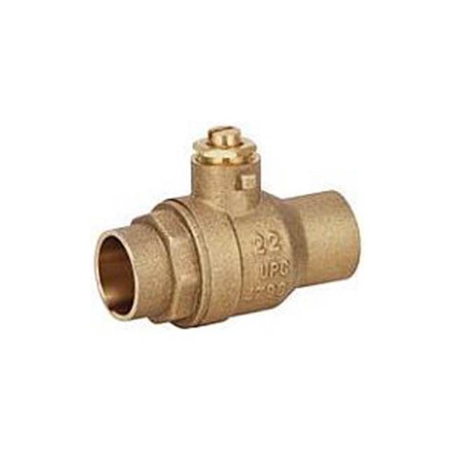 Matco Norca Lead Free 3/4'' C-C Ball Style Balancing Valve With Screw Driver Stop-F.P.-600Wog