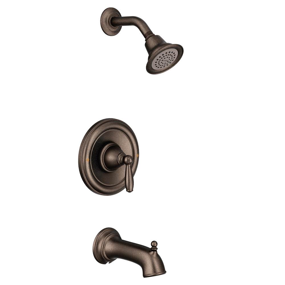 Moen Brantford Single-Handle 1-Spray Posi-Temp Tub and Shower Faucet Trim Kit in Oil Rubbed Bronze (Valve Sold Separately)