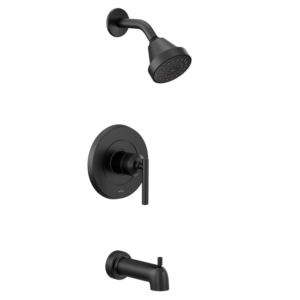 Moen Gibson M-CORE 2-Series Eco Performance 1-Handle Tub and Shower Trim Kit in Matte Black (Valve Sold Separately)