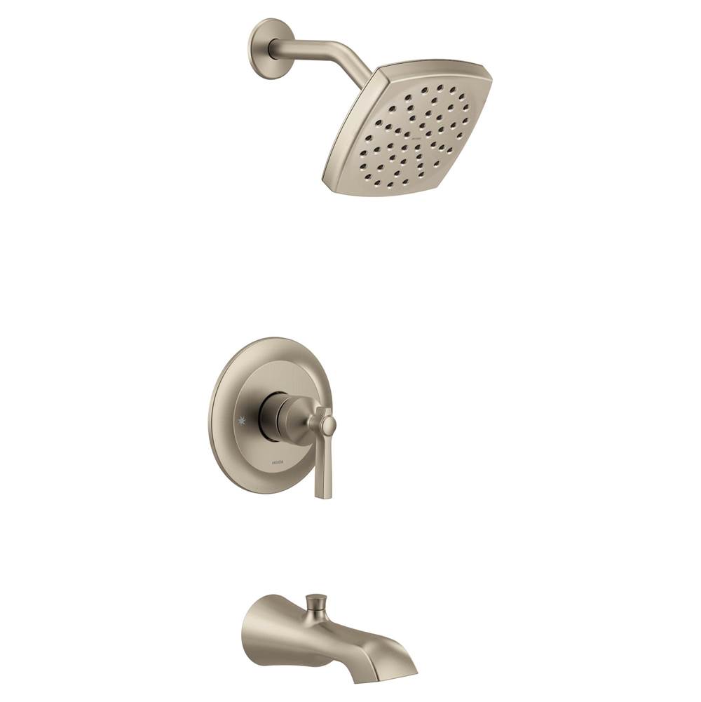 Moen Flara M-CORE 3-Series 1-Handle Eco-Performance Tub and Shower Trim Kit in Brushed Nickel (Valve Sold Separately)