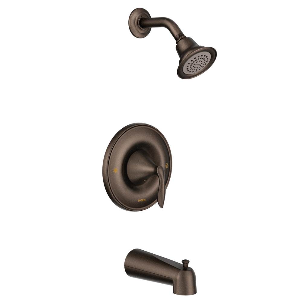 Moen Eva 1-Handle Posi-Temp Tub and Shower Trim Kit with Eco-Performance Showerhead in Oil Rubbed Bronze (Valve Sold Separately)