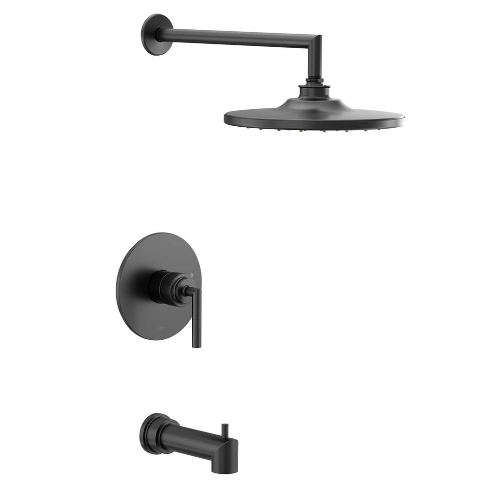 Moen Arris M-CORE 2-Series Eco Performance 1-Handle Tub and Shower Trim Kit in Matte Black (Valve Sold Separately)