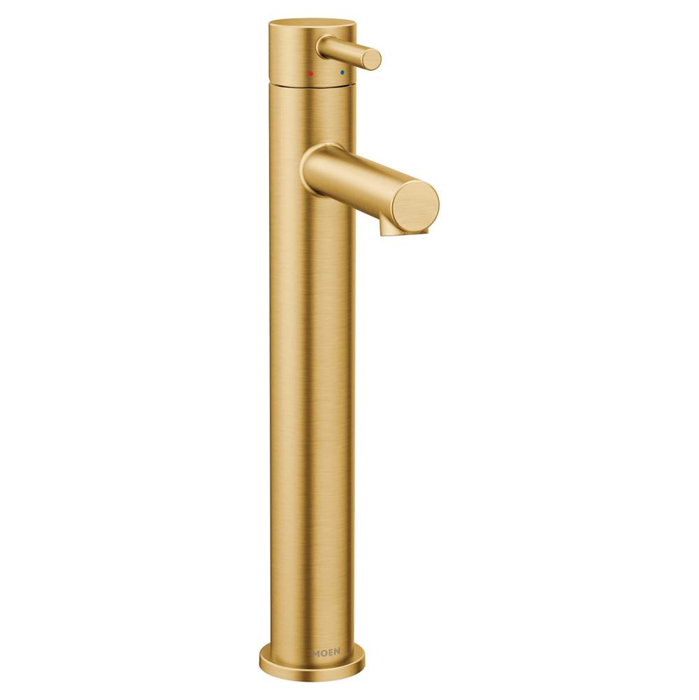 Moen Align One-Handle Single Hole Modern Vessel Sink Bathroom Faucet, Brushed Gold