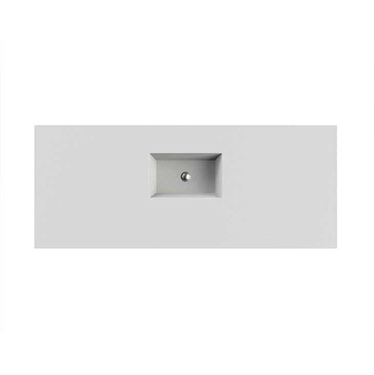 MTI Baths Petra 9 Sculpturestone Counter Sink Single Bowl Up To 24''- Matte White