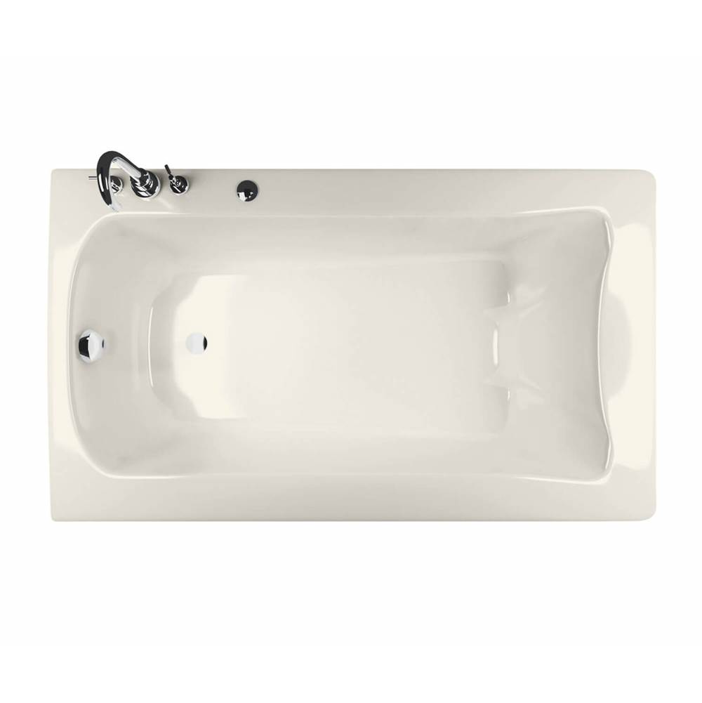 Maax Release 6032 Acrylic Drop-in Right-Hand Drain Aerofeel Bathtub in Biscuit