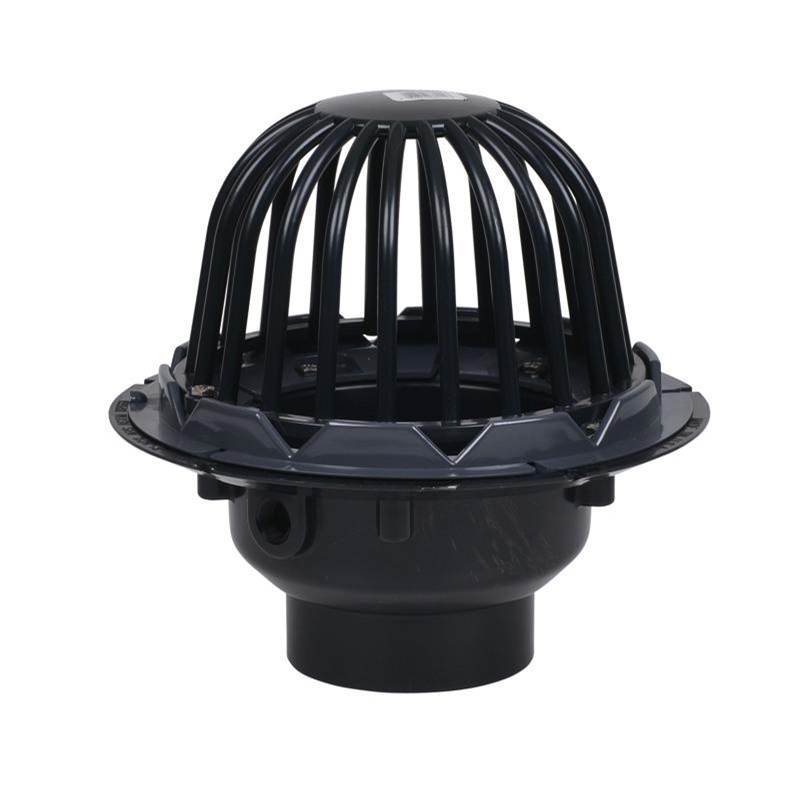 Oatey 6 In. Abs Roof Drain W/Plastic Dome  Guard