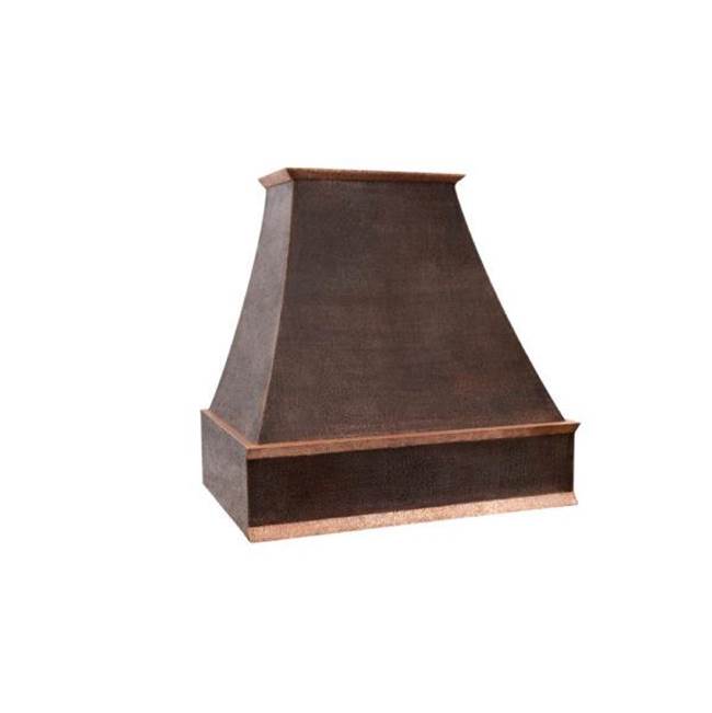 Premier Copper Products 36'' 735 CFM Terra Firma Copper Wall Mounted EuroTerra Range Hood with Screen Filters