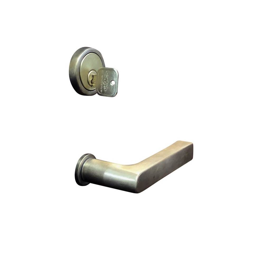 Sun Valley Bronze Double cylinder. Lever/knob x lever/knob mortise lock entry set. Sectional. Non-egress.