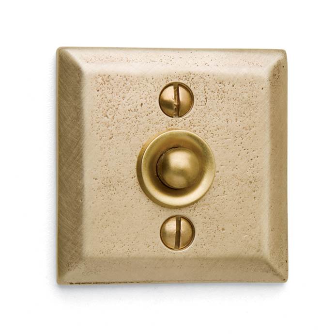 Sun Valley Bronze 2 1/4'' Square door bell plate w/matching button.