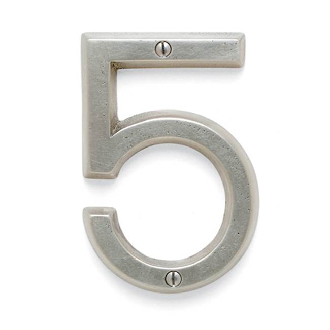 Sun Valley Bronze 4 1/2'' Surface mount house number 5.