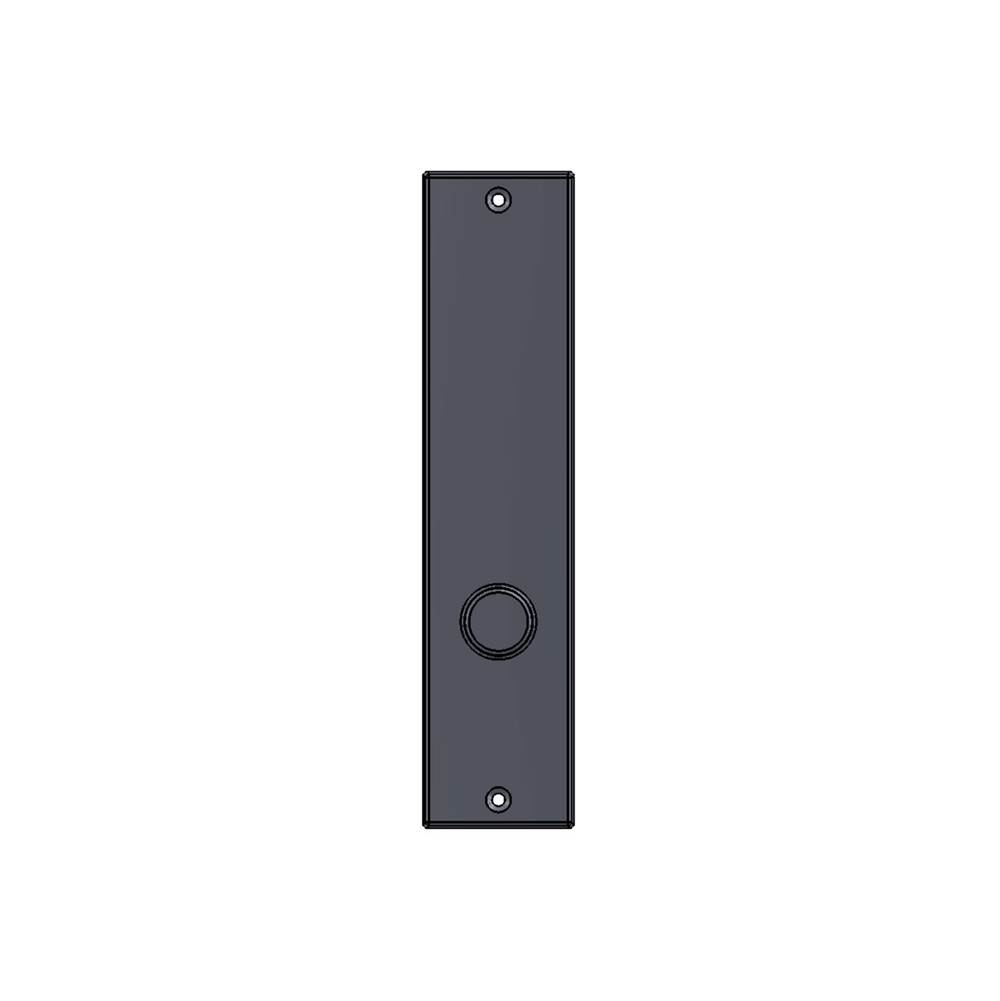 Sun Valley Bronze 2'' x 8 3/4'' Contemporary interior mortise lock plate w/emergency release cover.