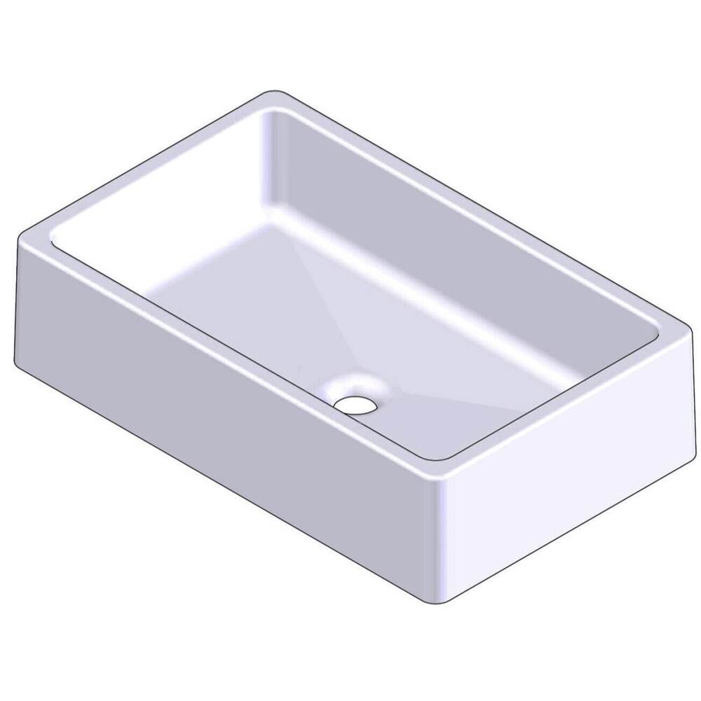Sun Valley Bronze Trough sink. Drain included. 24'' x 15'' outside, 21 7/8'' x 12 3/4'' inside, rectangular.