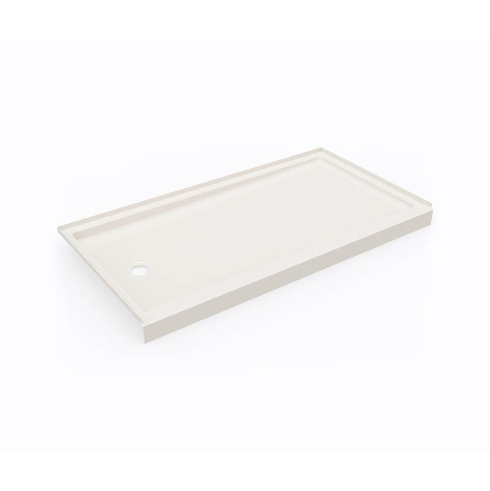 Swan SR-3260LM/RM 32 x 60 Swanstone® Alcove Shower Pan with Left Hand Drain in Bisque