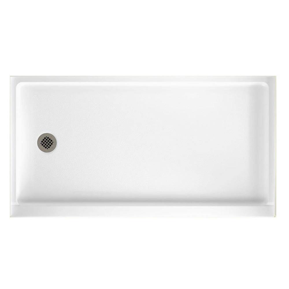 Swan SR-3260 32 x 60 Swanstone Alcove Shower Pan with Left Hand Drain Clay