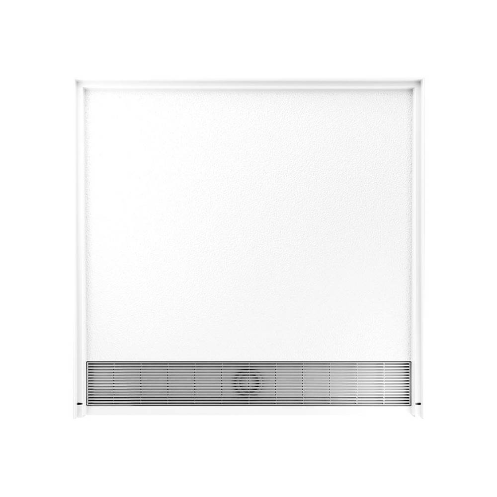 Swan STF-3838 38 x 38 Performix Alcove Shower Pan with Center Drain in White