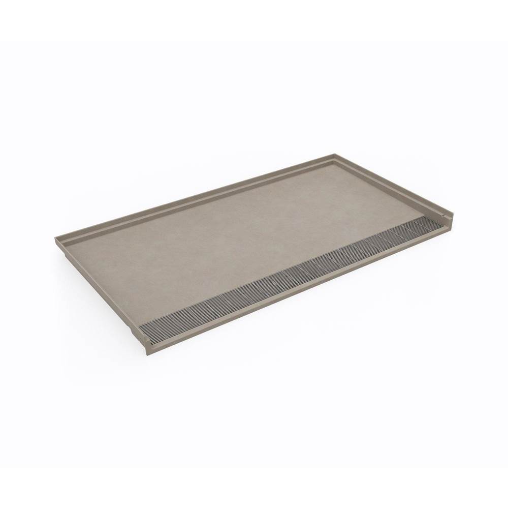 Swan SBF-3462 34 x 62 Performix Alcove Shower Pan with Center Drain Limestone