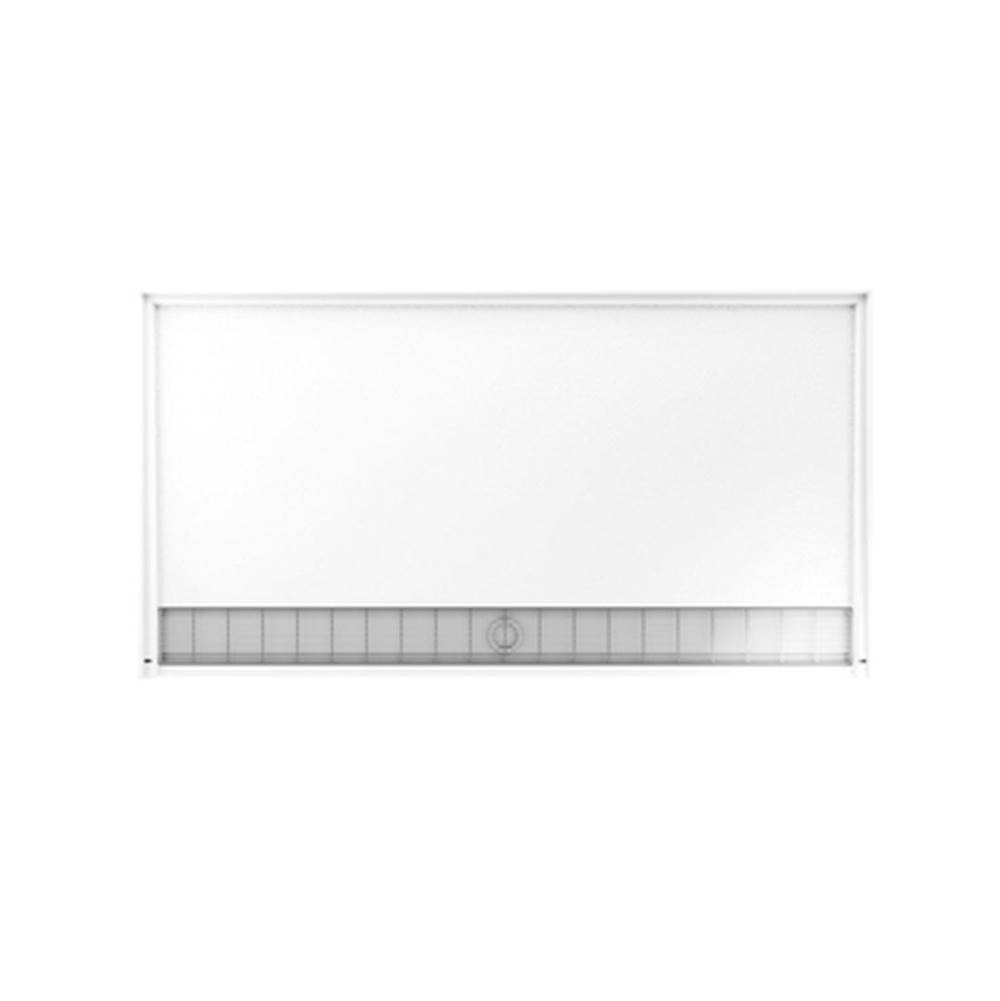 Swan SBF-3462 34 x 62 Performix Alcove Shower Pan with Center Drain in White