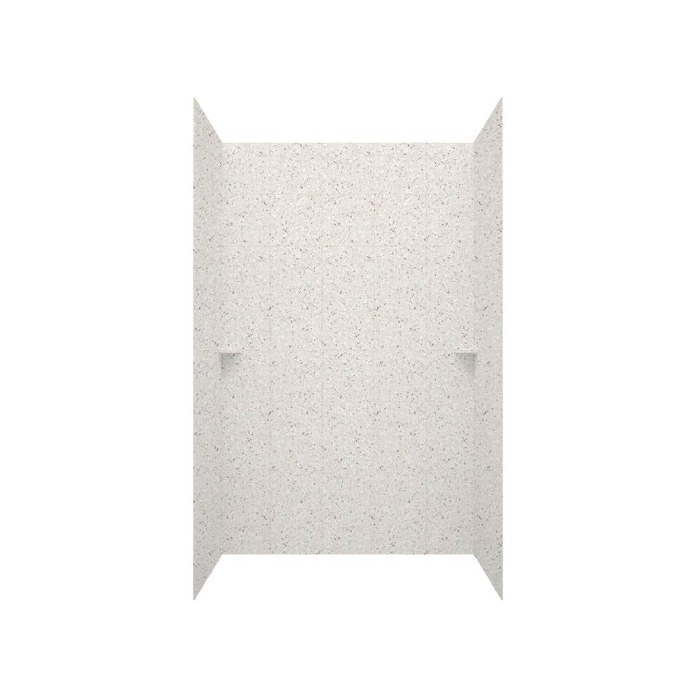 Swan SQMK72-3662 36 x 62 x 72 Swanstone® Square Tile Glue up Tub Wall Kit in Bermuda Sand