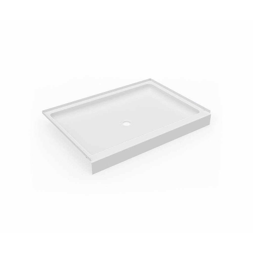 Swan SS-3448 34 x 48 Swanstone® Alcove Shower Pan with Center Drain in White