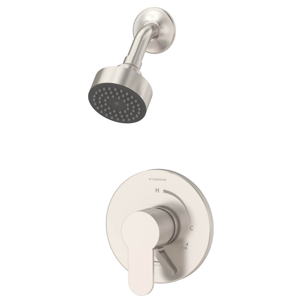 Symmons Identity Single Handle 1-Spray Shower Trim with Secondary Volume Control in Satin Nickel - 1.5 GPM (Valve Not Included)