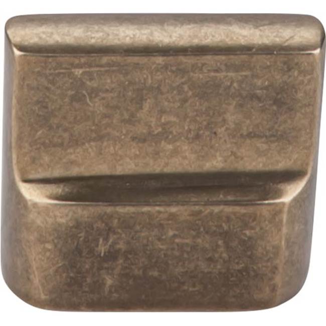 Top Knobs Aspen Flat Sided Knob 7/8 Inch (c-c) Light Bronze