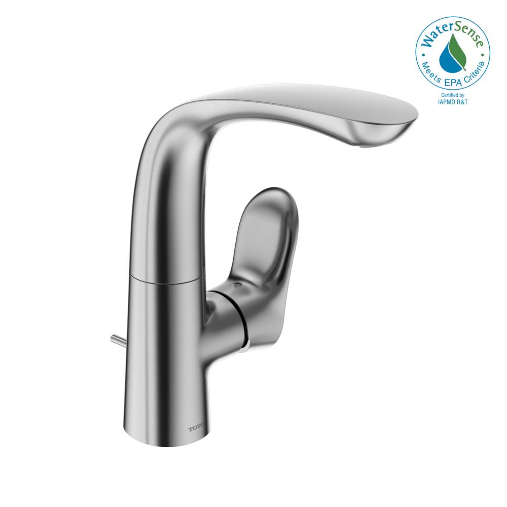 TOTO Toto® Go 1.2 Gpm Single Side-Handle Bathroom Sink Faucet With Comfort Glide Technology And Drain Assembly, Polished Chrome