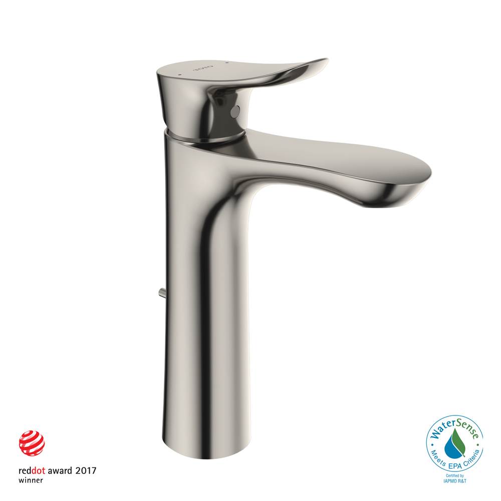 TOTO Toto® Go 1.2 Gpm Single Handle Semi-Vessel Bathroom Sink Faucet With Comfort Glide™ Technology, Polished Nickel
