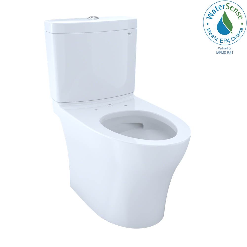 TOTO Aquia® IV 1G® Two-Piece Elongated Dual Flush 1.0 and 0.8 GPF Toilet with CEFIONTECT®, Cotton White