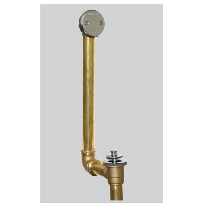 Watco Manufacturing Presflo Tc With 18.125-In Direct Drain Ext. 17-Ga Brass Brs Brushed Nickel